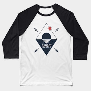 Sunset Hunter Baseball T-Shirt